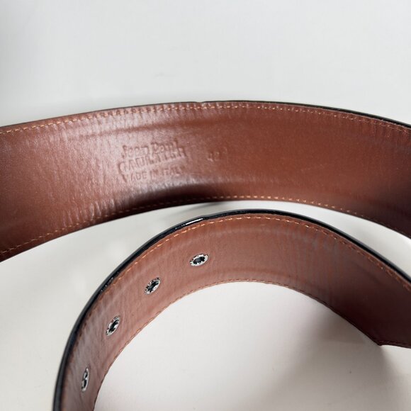 Jean Paul Gaultier Black Patent Leather Wide Waist Belt - Picture 5 of 8